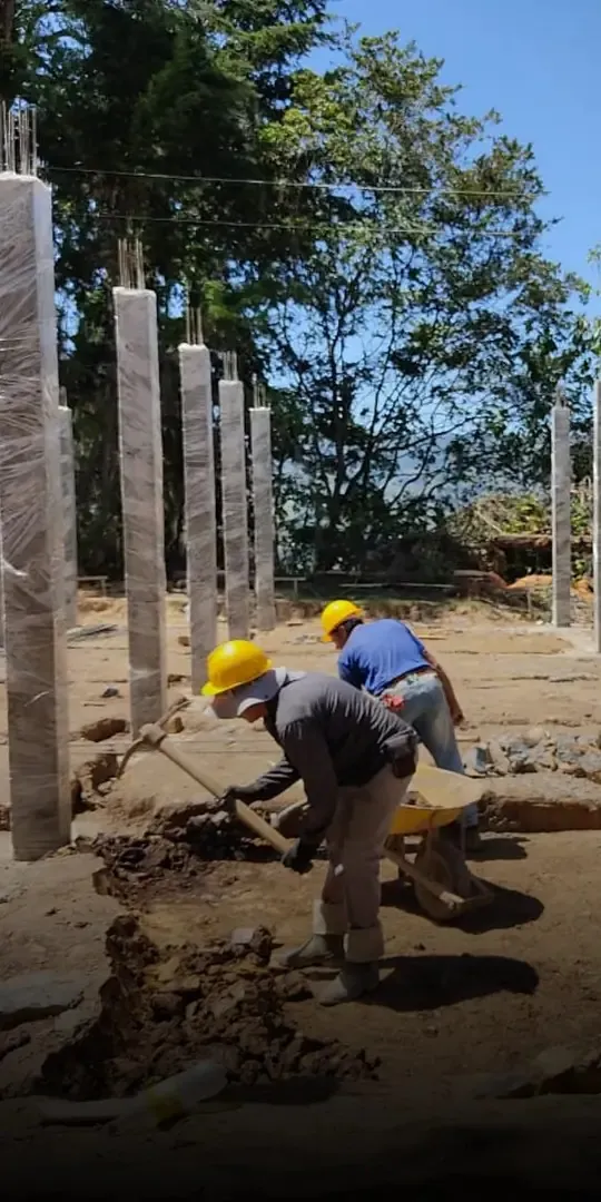 Obra civil en campo